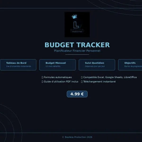 Budget tracker (Excel)